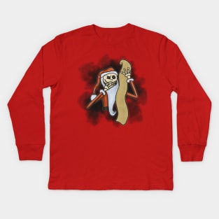 Santa Jack is Checkin' the List Kids Long Sleeve T-Shirt